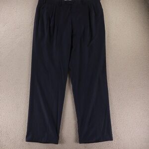 Germano Pants Mens 40x32 Blue 100% Wool Super 120s Loro Piana Made in Italy
